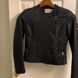 Anthropologie Black Moto Jacket
